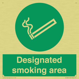 Designated smoking area